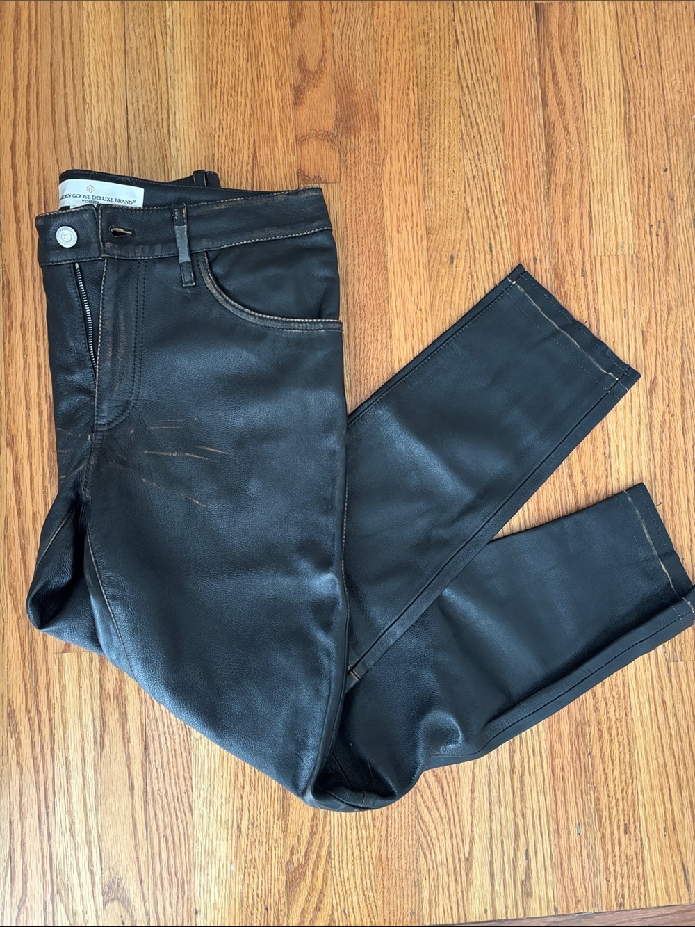 Golden Goose genuine leather pants